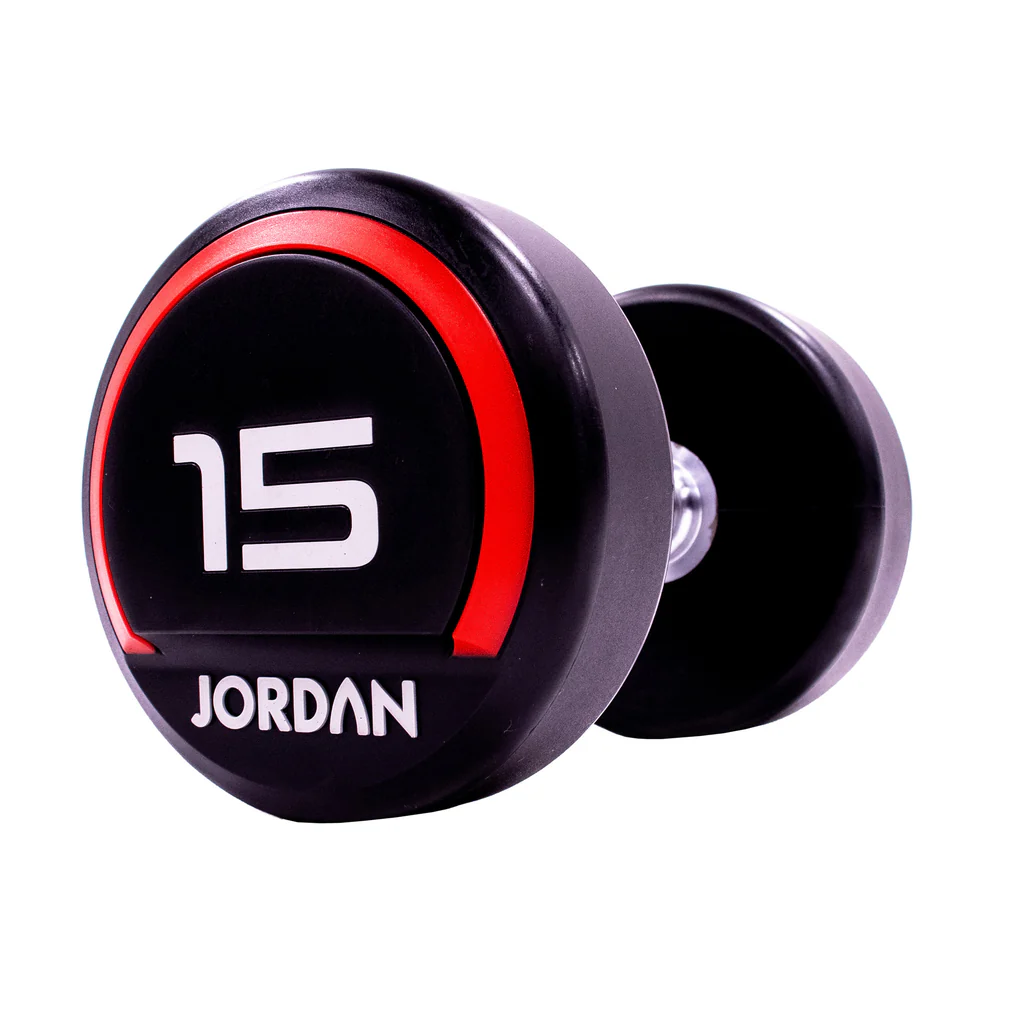 JORDAN® Urethane Dumbbell Red 15kg 