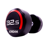 JORDAN® Urethane Dumbbell Red 32.5kg