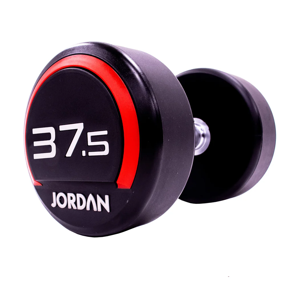 JORDAN® Urethane Dumbbell Red 37.5kg