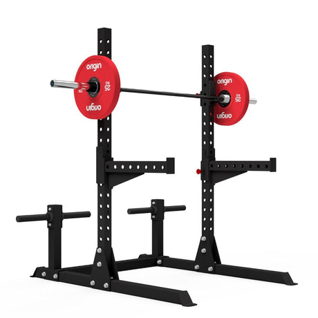 Alpha Compact Rack Front Angle With Barbell as Display