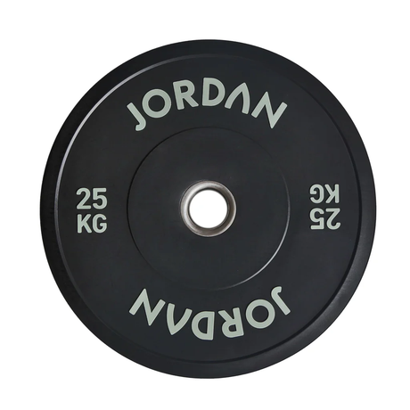 JORDAN Black Rubber Bumper Plate 25kg
