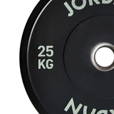 JORDAN Black Rubber Bumper Plate 2kg Close up