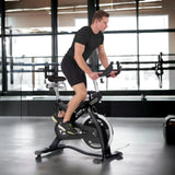 York Barbell CSB32 Indoor Training Bike Man in action 