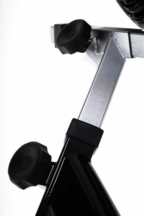 York Barbell CSB32 Indoor Training Bike Seat adjuster close up 