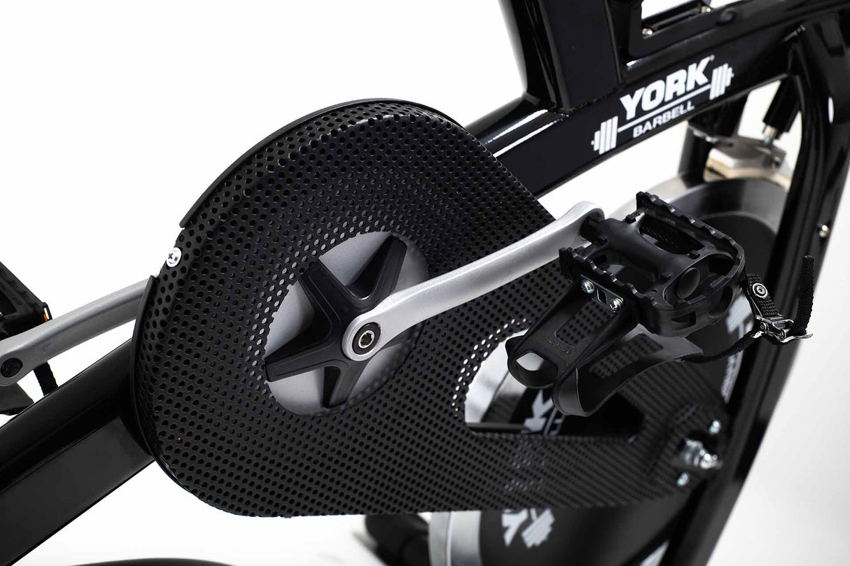 York Barbell CSB32 Indoor Training Bike Spindle close up 