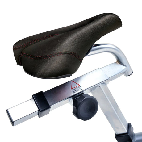 York Barbell CSB32 Indoor Training Bike Seat and adjuster close up 