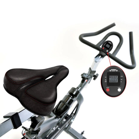 York Barbell CSB32 Indoor Training Bike Seat close up 