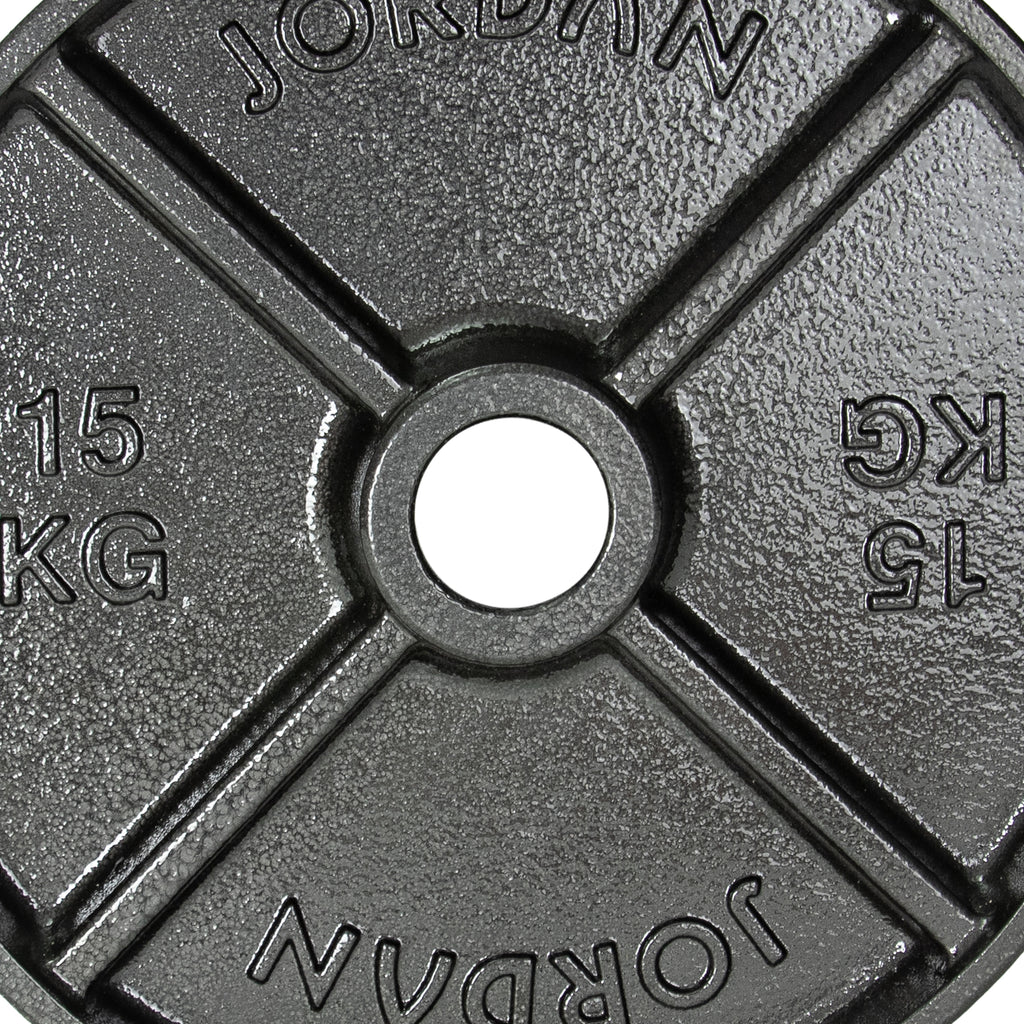 JORDAN Deep Dish Olympic Weight Plate Barbell Hole Diameter 