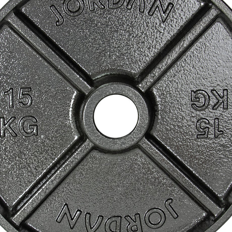 JORDAN Deep Dish Olympic Weight Plate Barbell Hole Diameter 