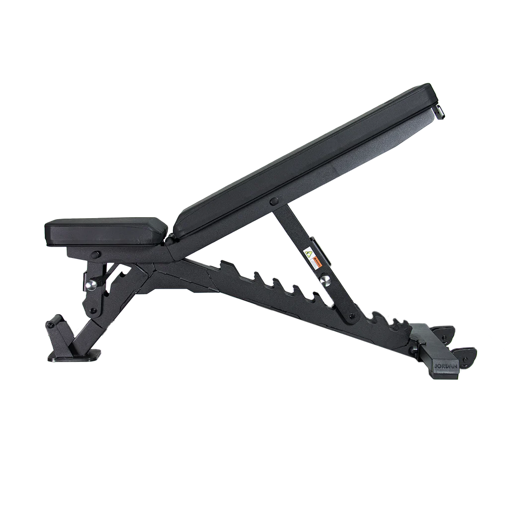 JORDAN® Adjustable FID Bench Side View Low Incline