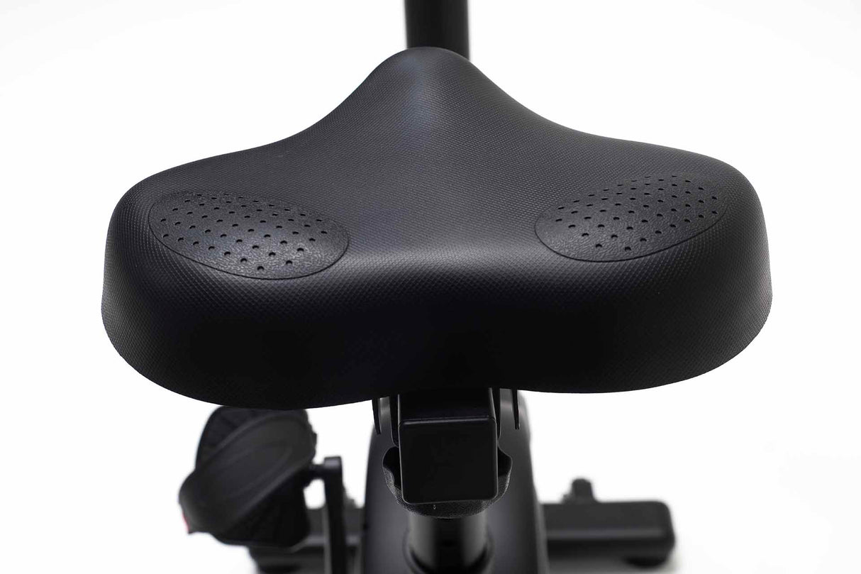 
York Barbell HB7 Exercise Bike seat close up 