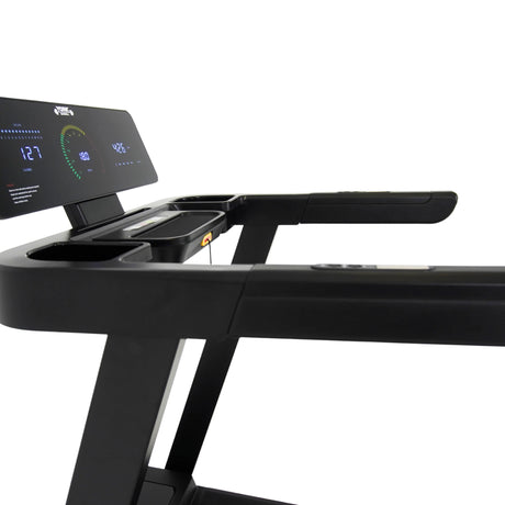York Barbell HT5 Folding Treadmill side view close up 