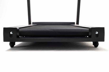 York Barbell HT5 Folding Treadmill close up of rolling road