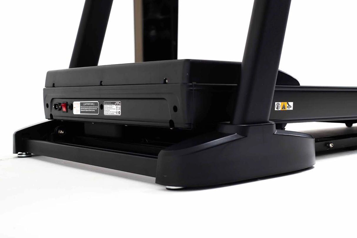 York Barbell HT9 Folding Treadmill Close up Power output 