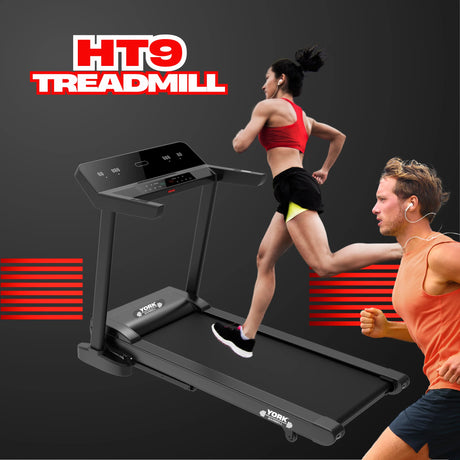 York Barbell HT9 Folding Treadmill Action photo 