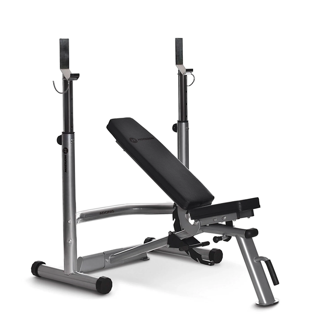 Horizon Adonis+ - Gym Rack and Adonis Bench Front angle view