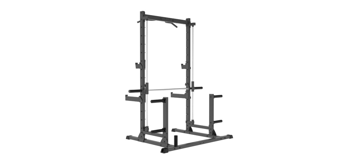 Impulse Half Rack Smith Machine back left view
