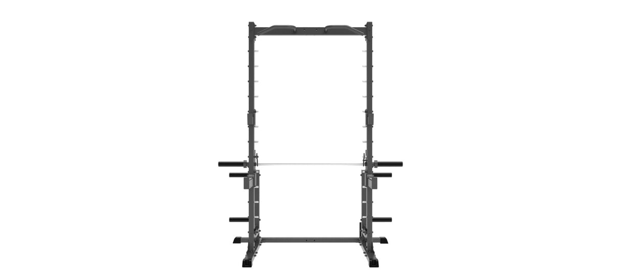 Impulse Half Rack Smith Machine, view from the back.