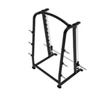 Impulse IT7 Smith Machine - Black, left angled birds eye view