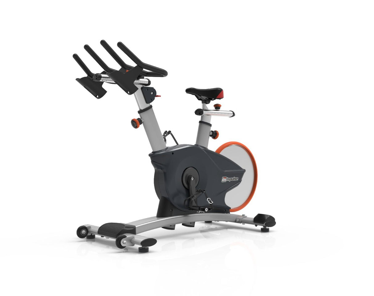 Impulse PS450 Spinning Bike (Magnetic) - Black - Console Included, front left view