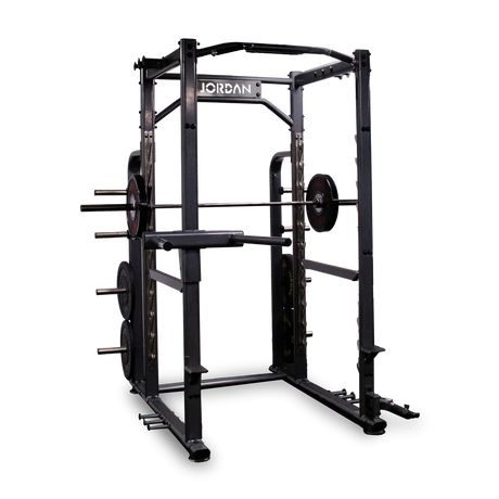 JORDAN Power Rack Rear vie with Barbell 