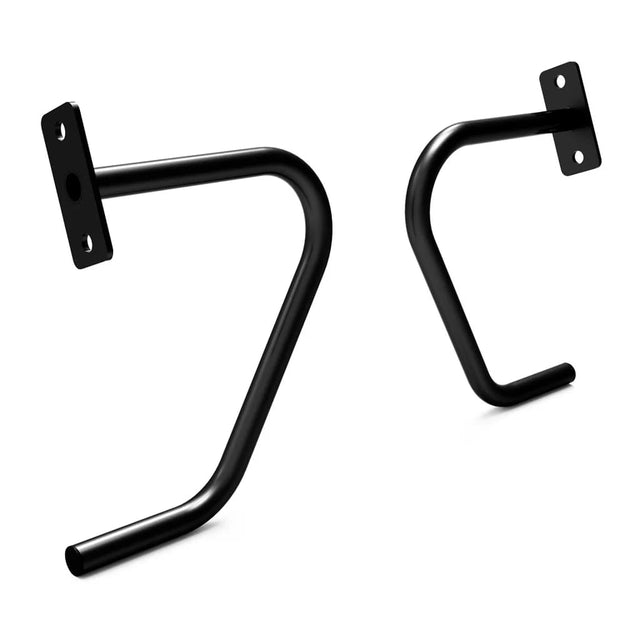 JORDAN® HELIX Angled Handle Rack Attachments, angled handle bar attachment close up in white background. 