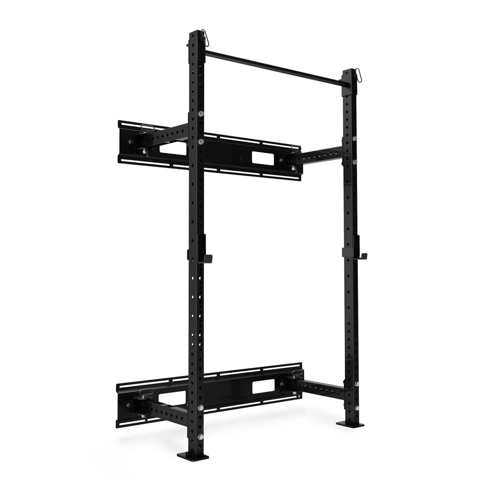 JORDAN® HELIX Folding Power Rack [LTR], front left view in white background