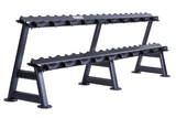 Jordan 10 Pair, 2 Tier Dumbell Rack in Black