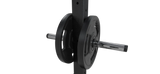 Jordan Performance Rack Accessory, dual storage weight horns for half rack in transparent background.