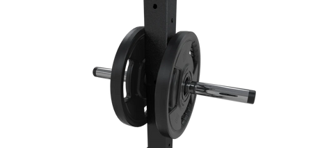 Jordan Performance Rack Accessory, dual storage weight horns for half rack in transparent background.