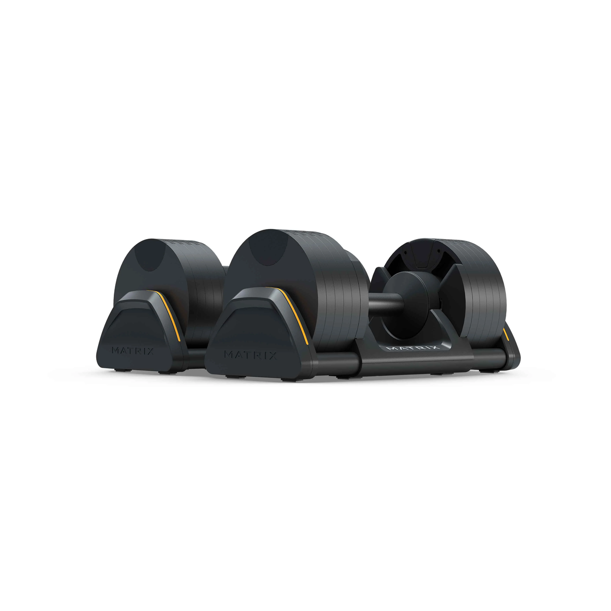 Matrix Adjustable Dumbbell 2kg - 20kg Pair in Holders