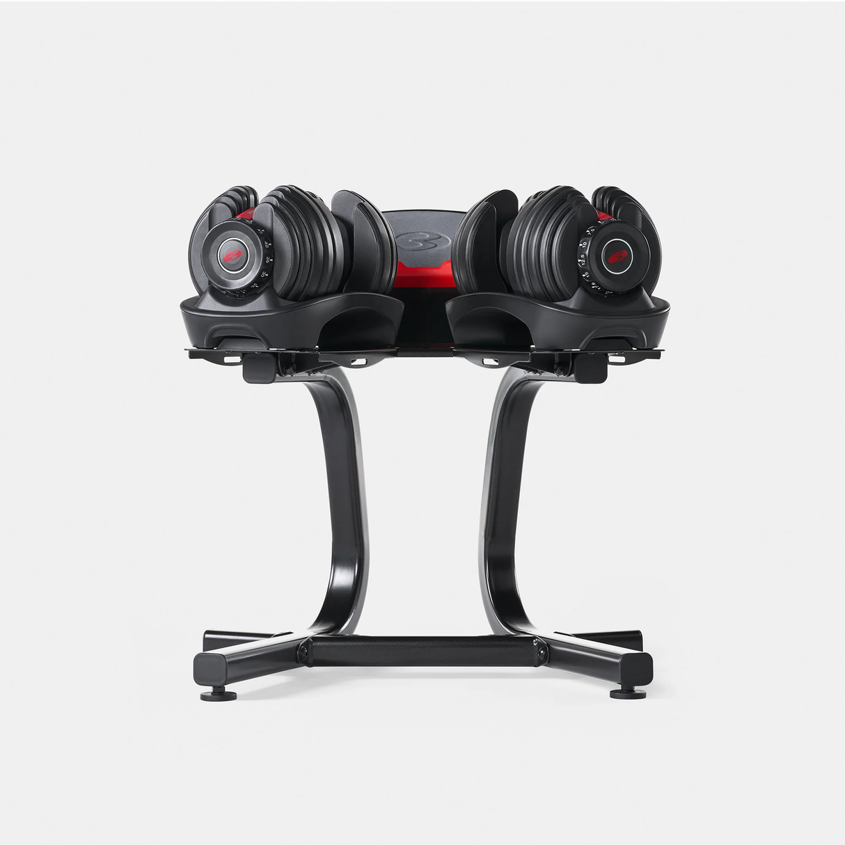 BowFlex Dumbbells in Stand with Rack 