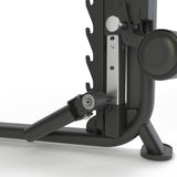 Multi-Functional Trainer Rack close up of land mine attachment 