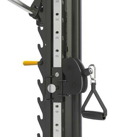 Multi-Functional Trainer Rack close up of Cable adjustment attachment