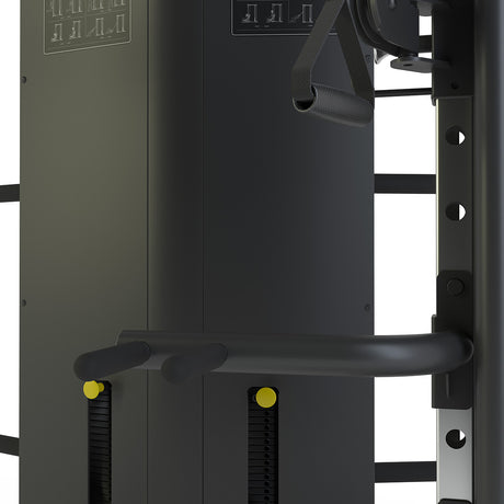 Multi-Functional Trainer Rack Close up of Dip arms