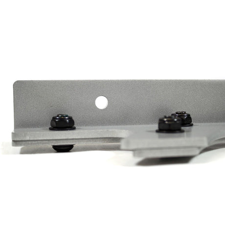 Origin Barbell Wall Rack Bracket close up Mounting point hole