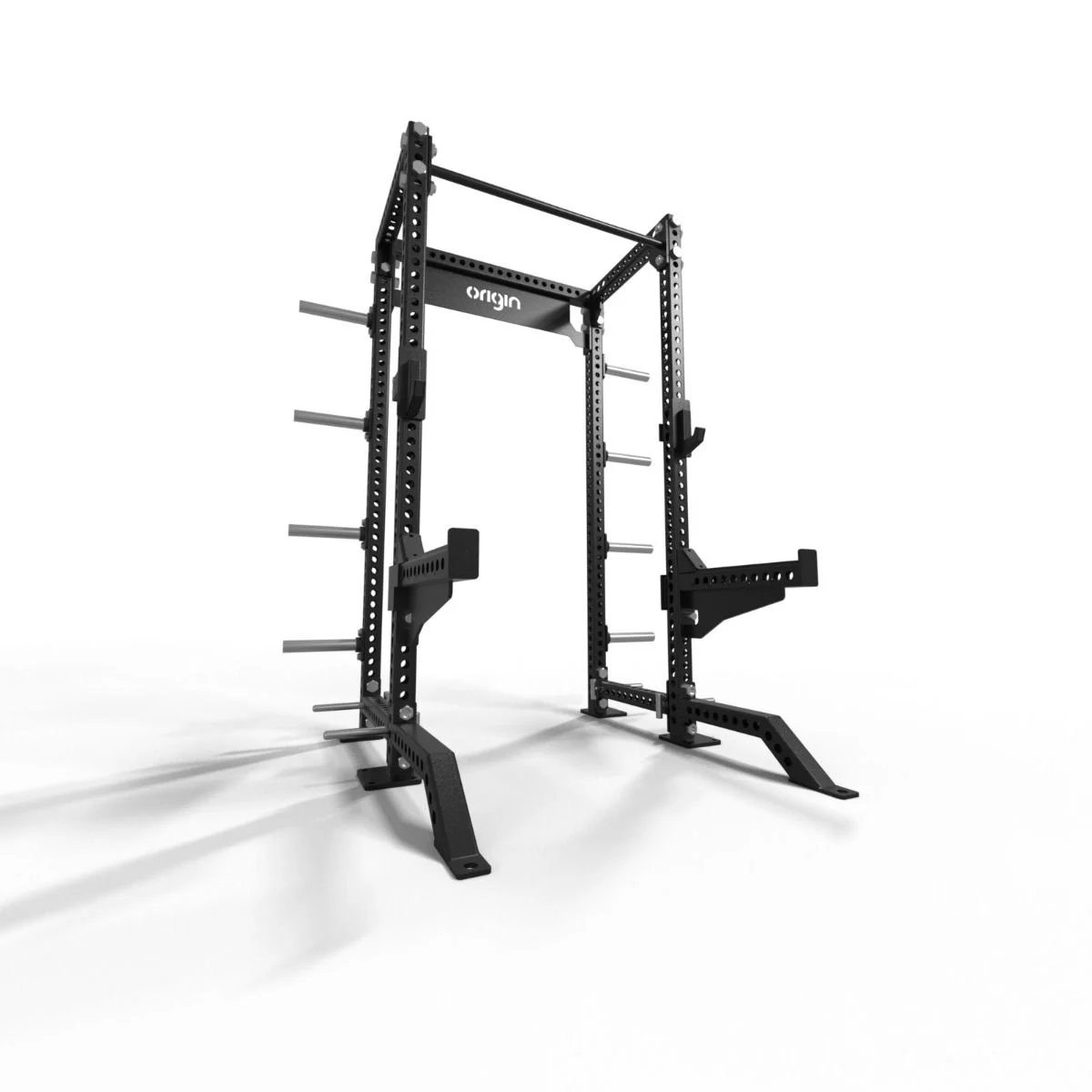 Origin Performance Series Half Rack Lower front angled view 