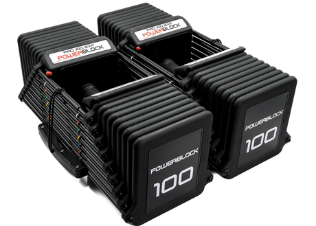 Pro 100 EXP Stage 4 Adjustable Dumbbells In White Background