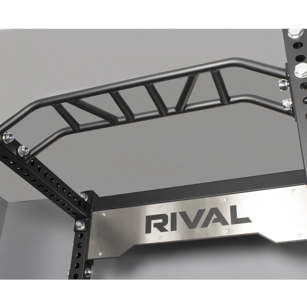 Rival S-2 Series Half Power Rack With Dual Adjustable Pulley Pull Up Bar Close Up 