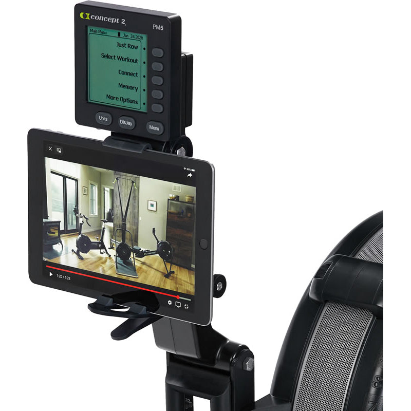 Concept2 RowErg Real time Data screen and tablet holder