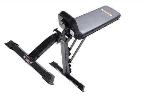 
York Barbell C19DB Flat to Incline Dumbbell Bench below seat full view
