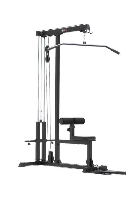 York Barbell C19LR Cable Lat Pulldown and Low Row Front angle view

