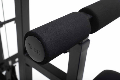 York Barbell C19LR Cable Lat Pulldown and Low Row Knee padding close up 