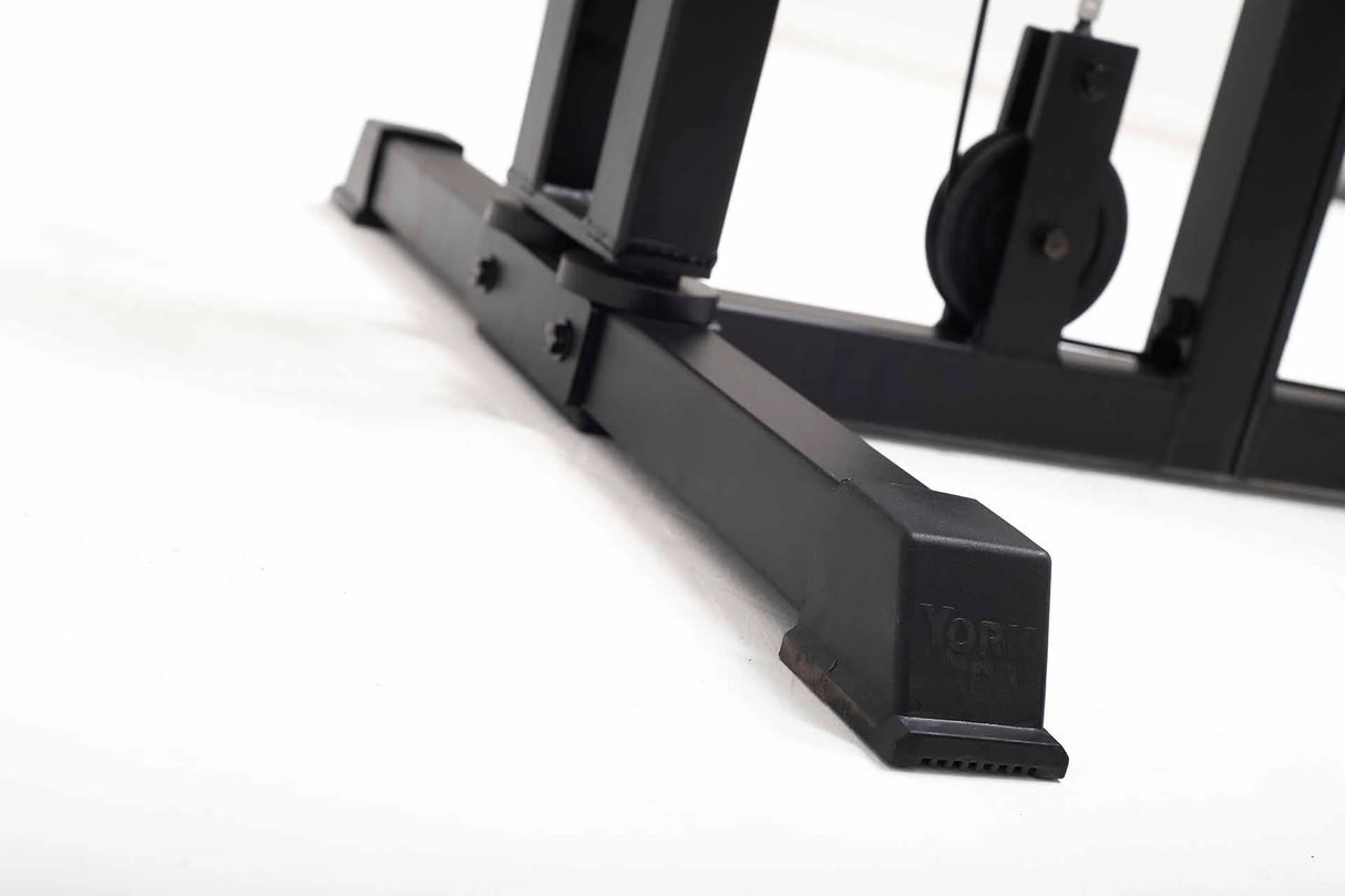 York Barbell C19LR Cable Lat Pulldown and Low Row Feet close up