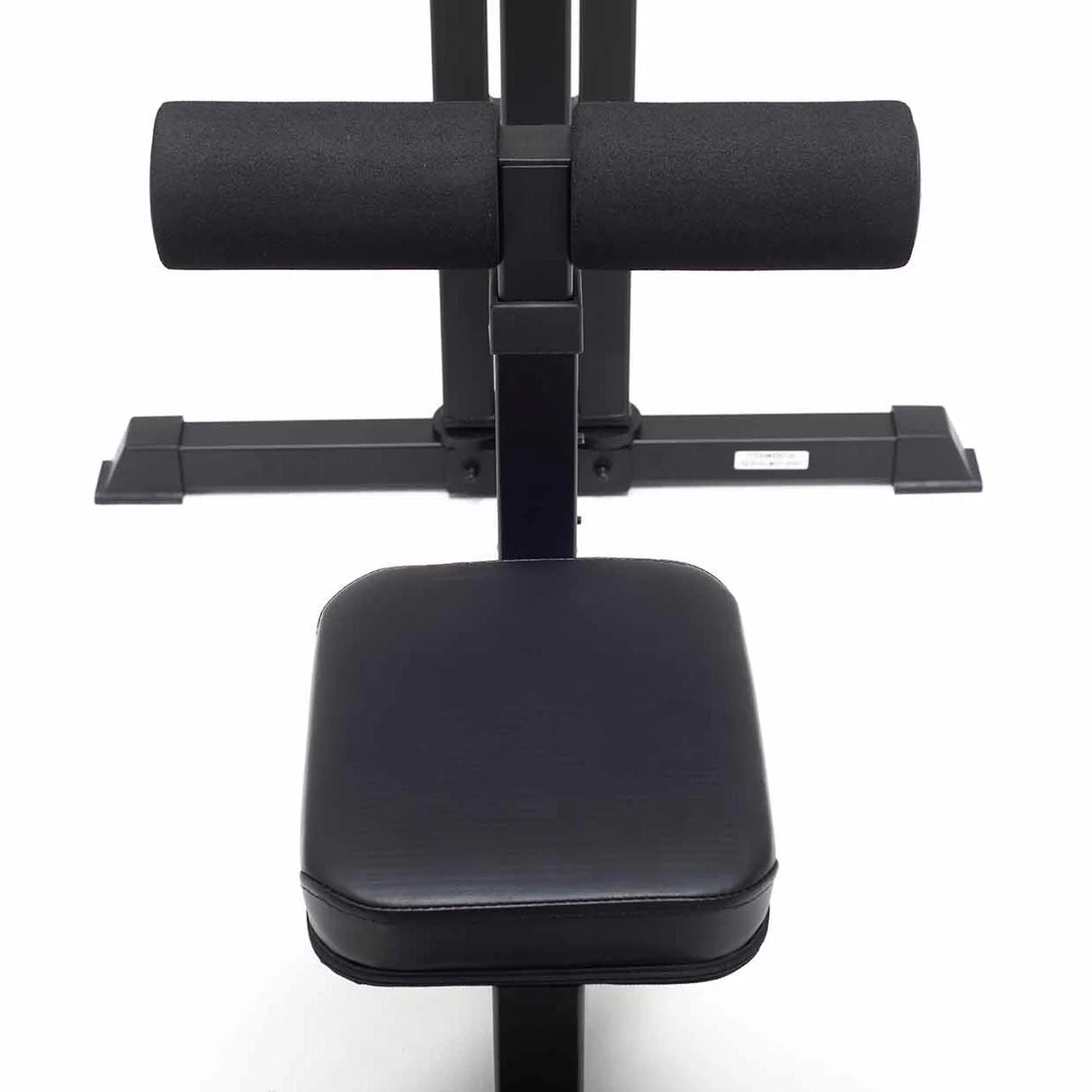 York Barbell C19LR Cable Lat Pulldown and Low Row Seat and knee padding close up