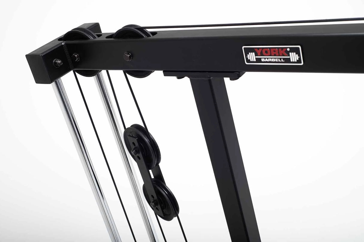 York Barbell C19LR Cable Lat Pulldown and Low Row Pulley System close up