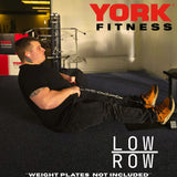 York Barbell C19LR Cable Lat Pulldown and Low Row Low row in actin