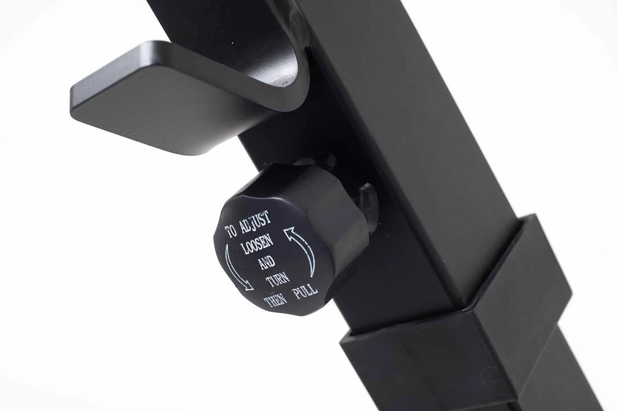York Barbell C19P Olympic Power Cage close up adjuster