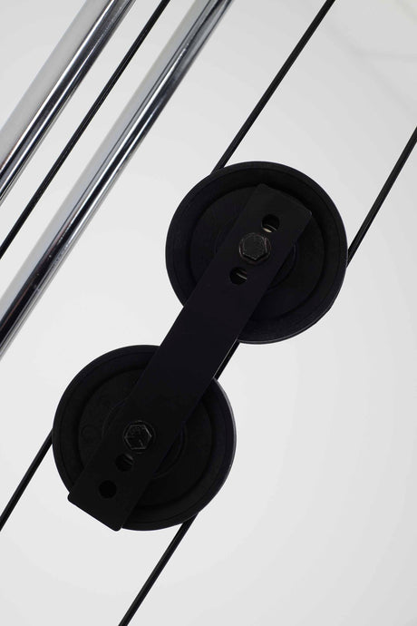 York Barbell C19P Olympic Power Cage close up of pulley system