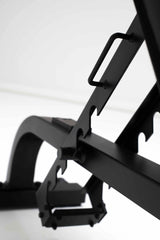 York Barbell C32DB Flat to Incline Dumbbell Bench close up of adjuster 